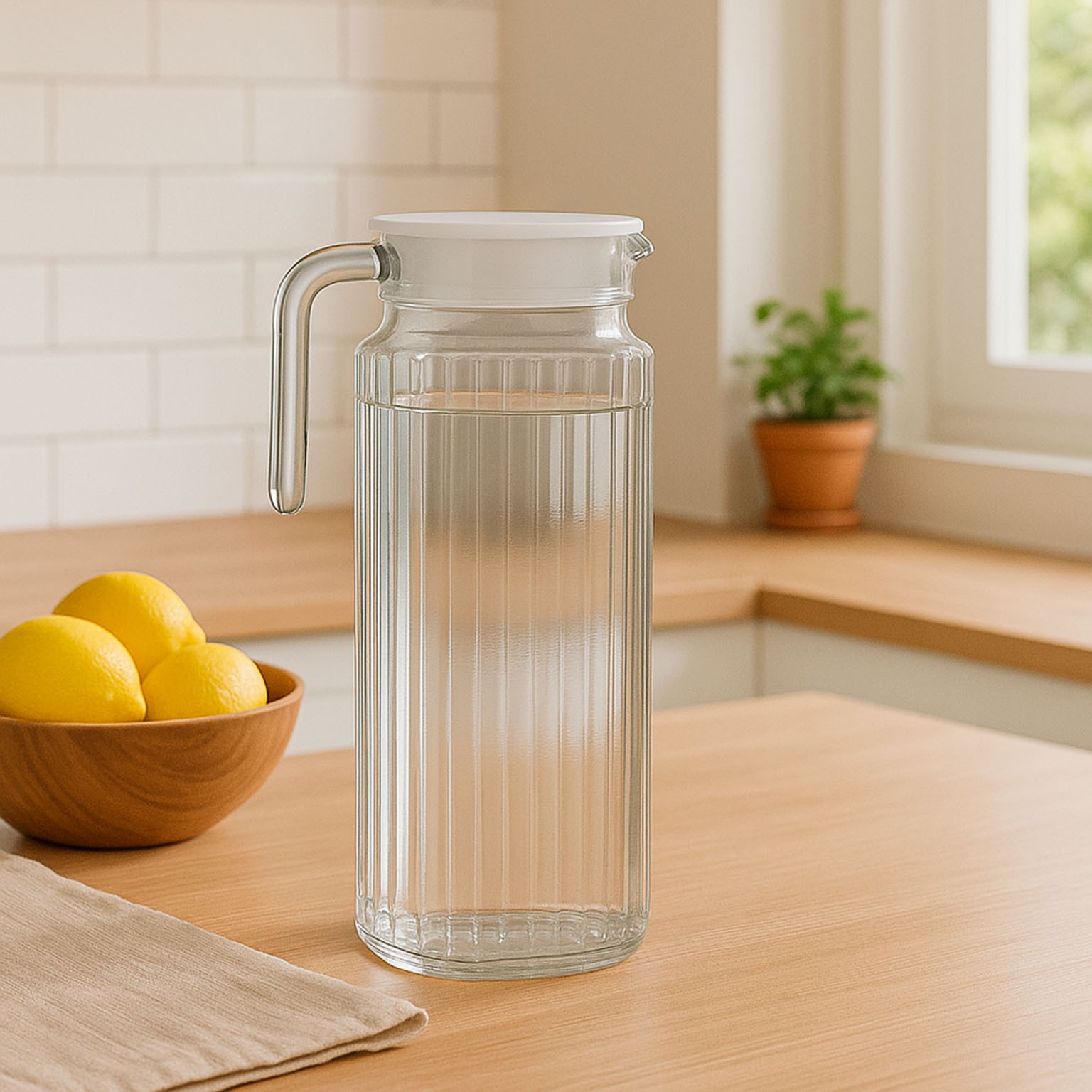 Glass Water Pitcher