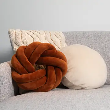 Knot Cushion Brown