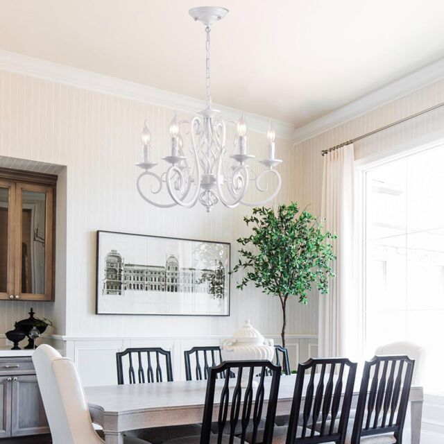 Elegant White Chandelier
