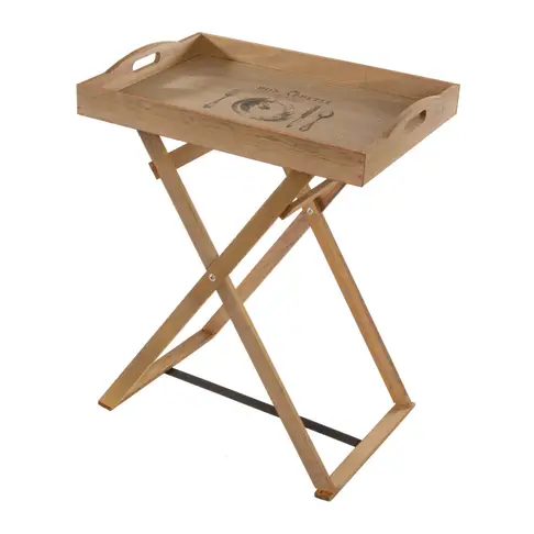 Wooden Folding Tray Table