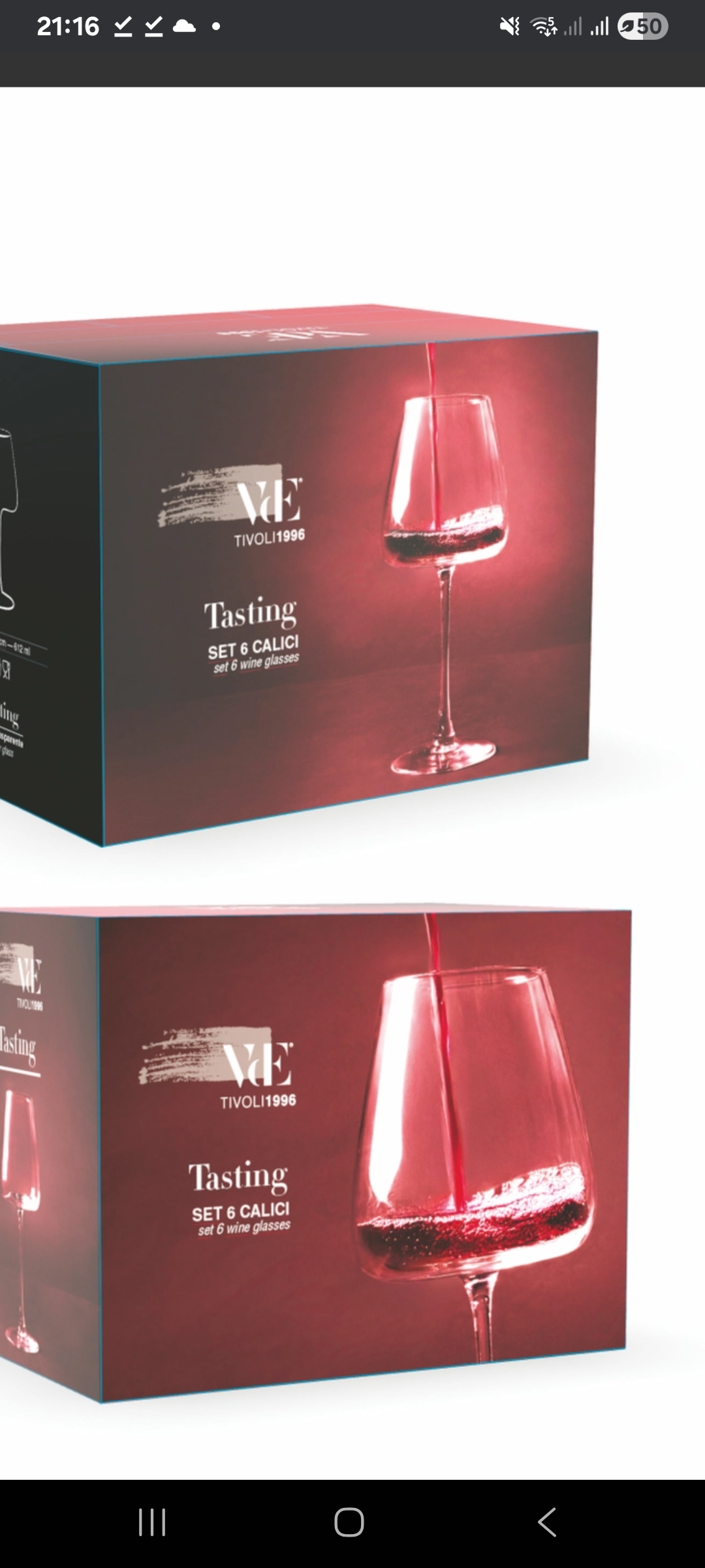 Wine glasses set of 6