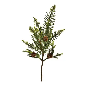 Artificial Pine Branch with Cones