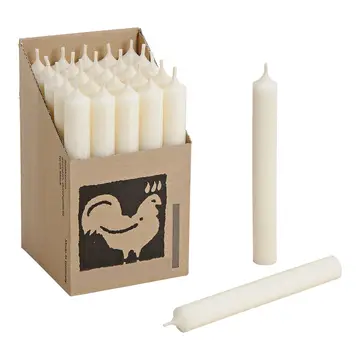 White Taper Candles