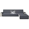 Sofa Cover with Chaise Lounge