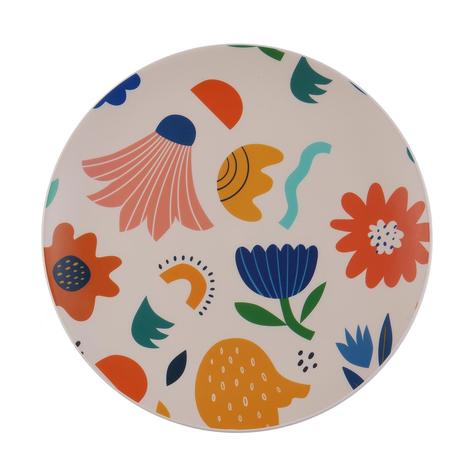 Sunflower Melamine Floral Plate
