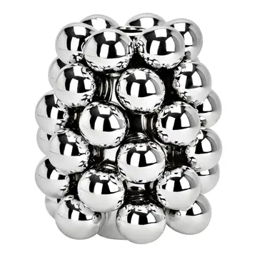 Modern Silver Sphere Vase