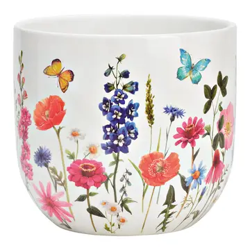 Floral Ceramic Flower Pot