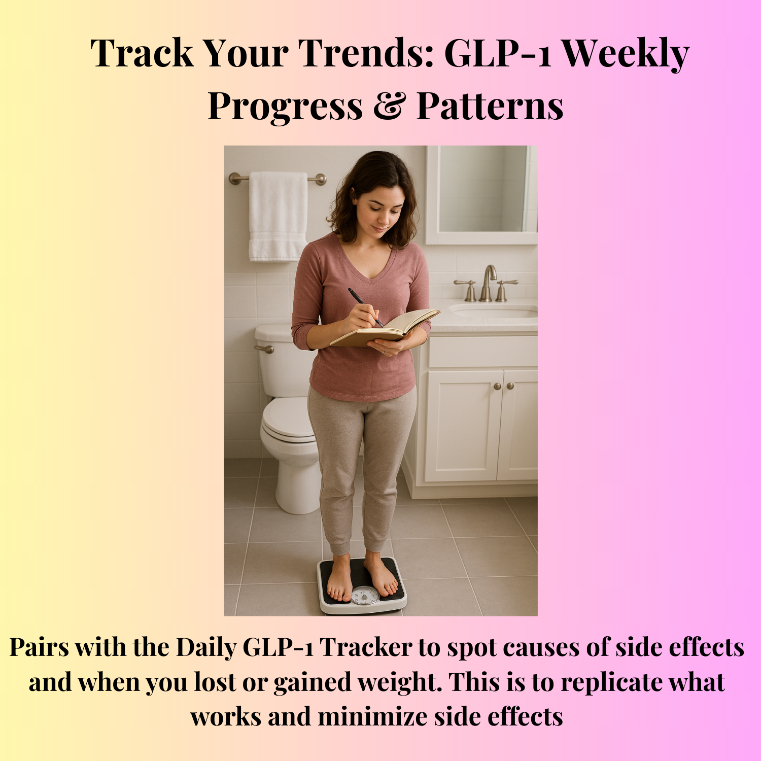 GLP-1 Weekly Progress & Patterns Tracker