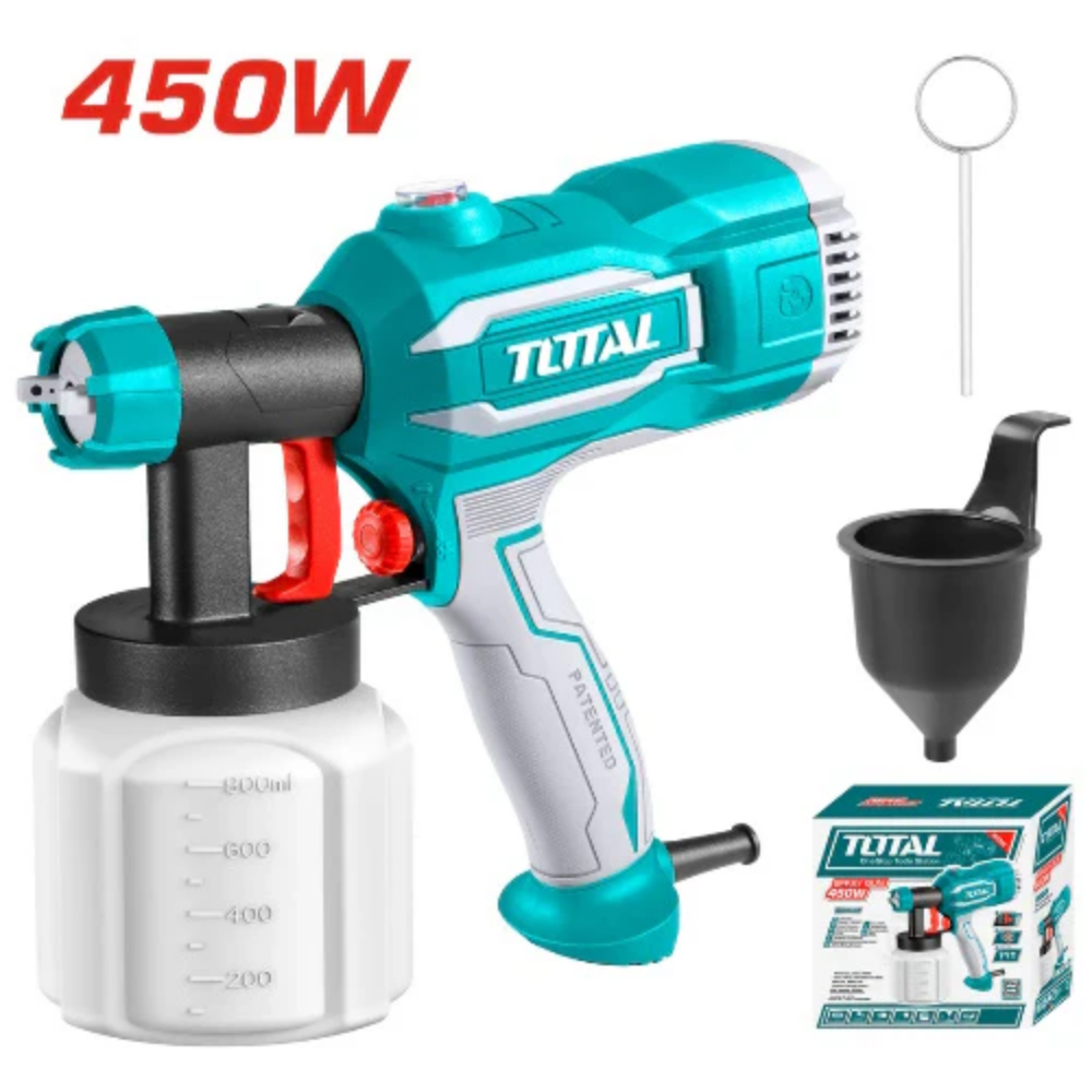 PISTOLA DE PINTAR 450W (800ML) (TOTAL)
