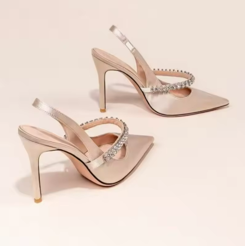 Elegant Silver High Heels