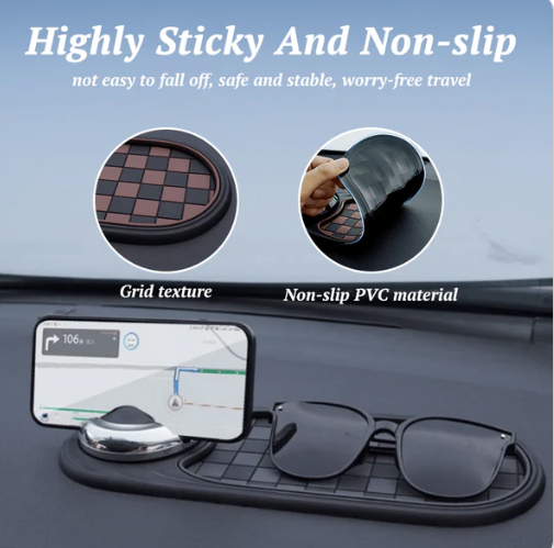 Multifunction Car Anti-Slip Mat with Phone Holder🚗