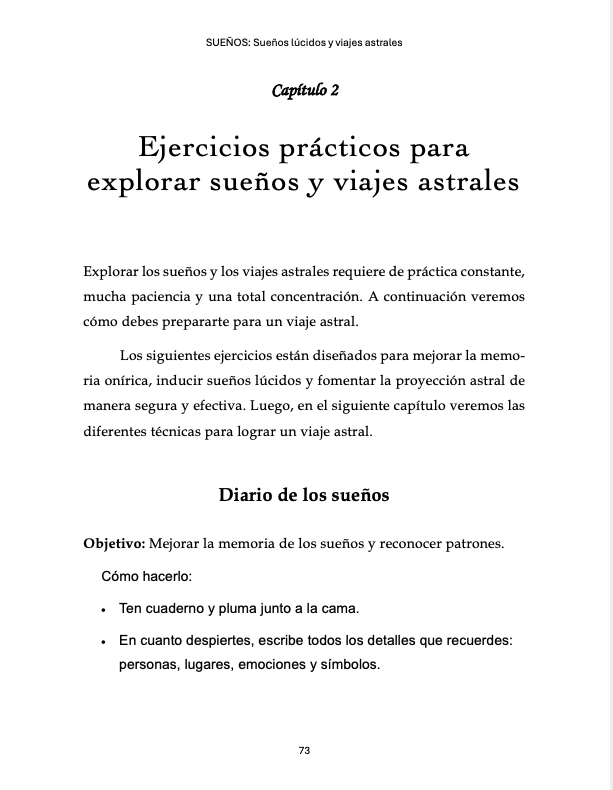 Sueños, sueños lúcidos y viajes astrales