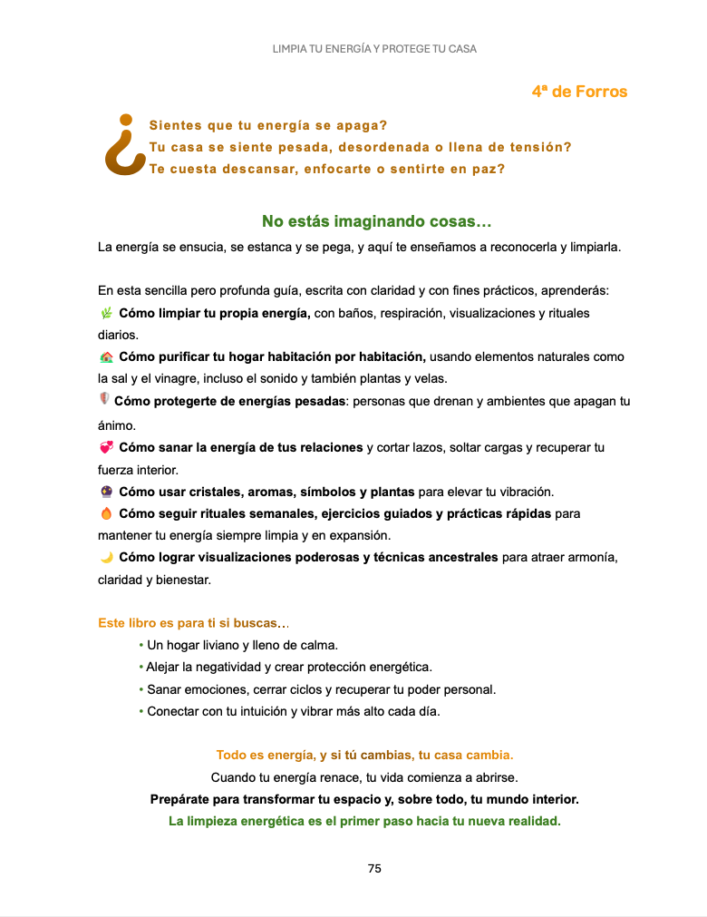 Limpia tu energía y protege tu hogar