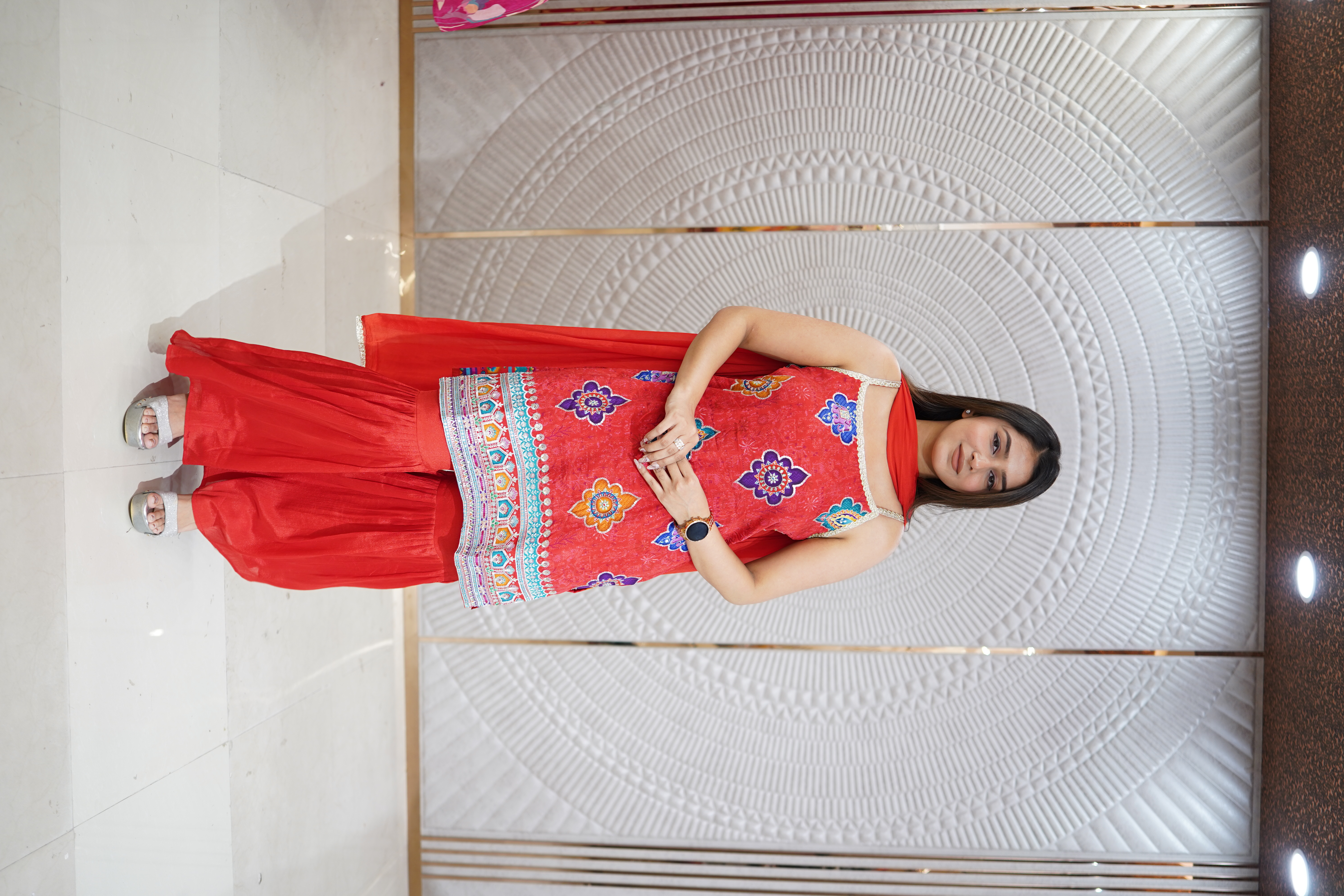 Traditional Red Kurta Set