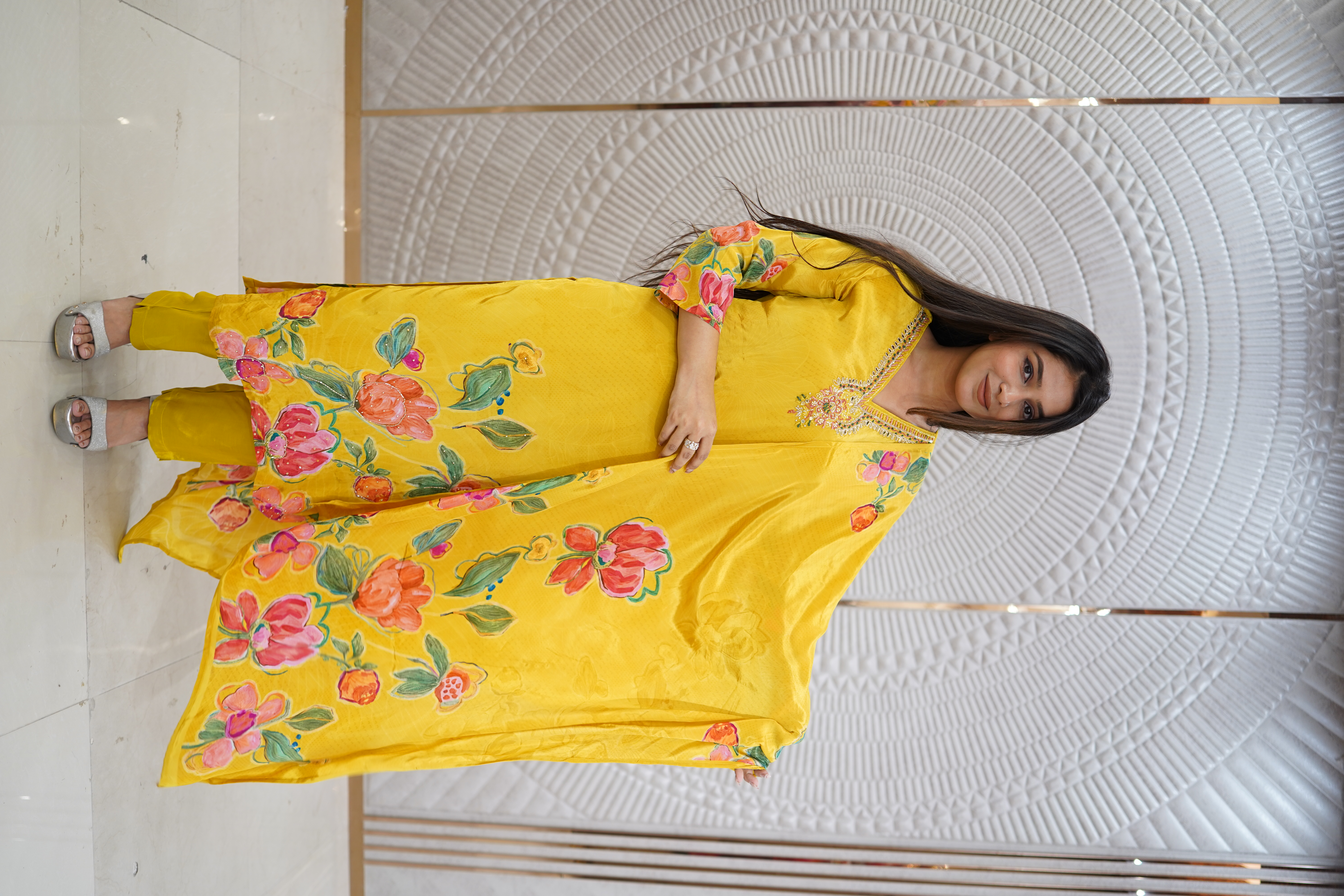 Yellow Floral Dress