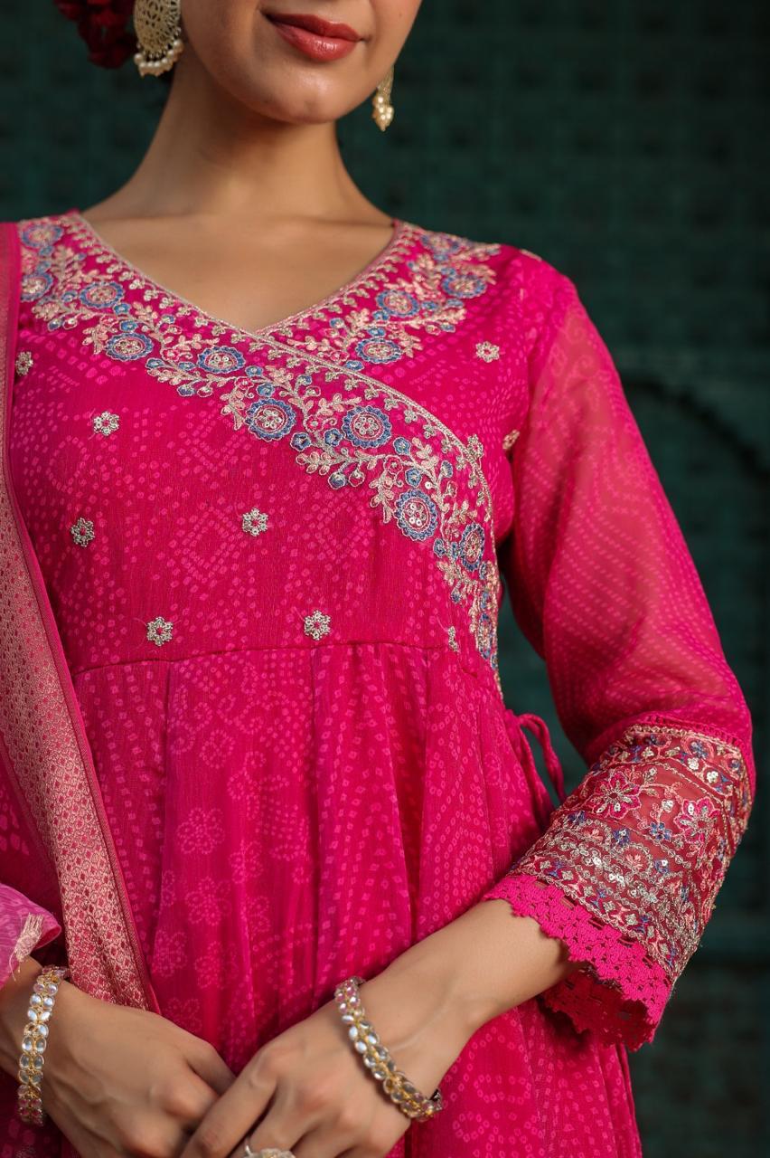 Embroidered Pink Salwar Kameez