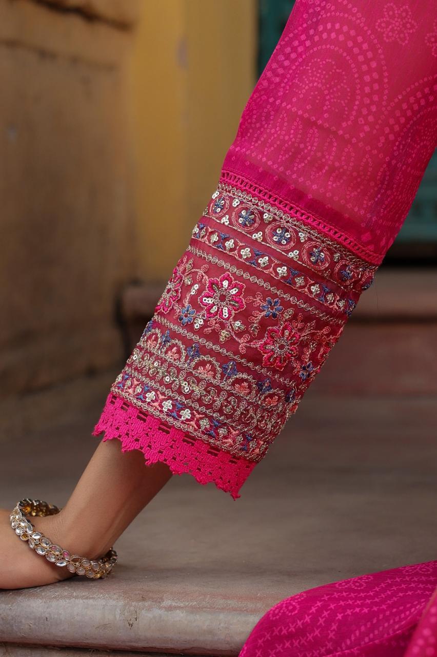 Embroidered Pink Salwar Kameez
