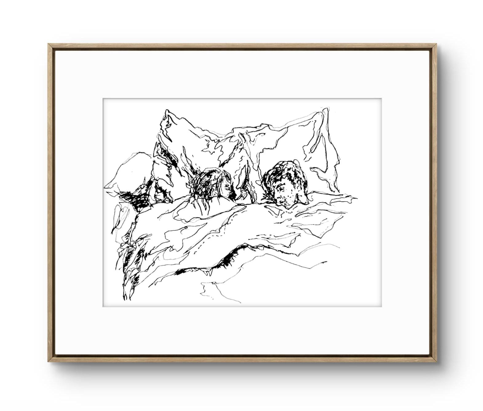 "Dormir Ensemble" - A5 Fine Art Print (Mounted A4)