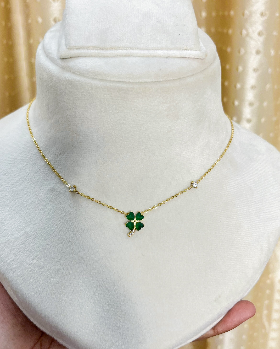 Four-Leaf Clover Royal Necklace