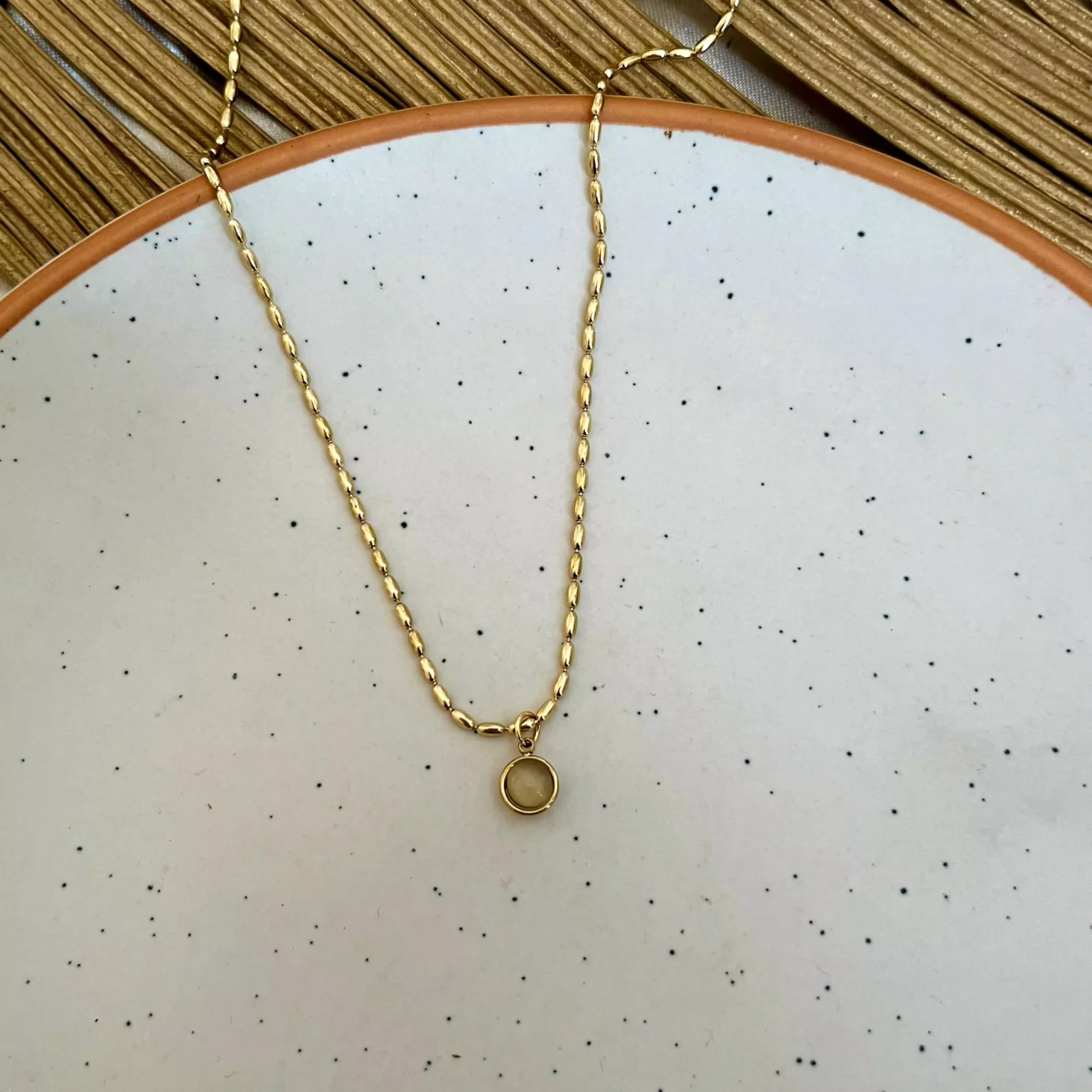 Rice Bead  Necklace