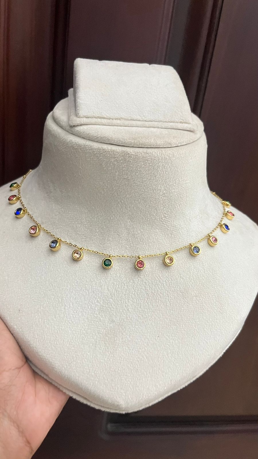 NIthara Multi Charm Necklace (small Charms)