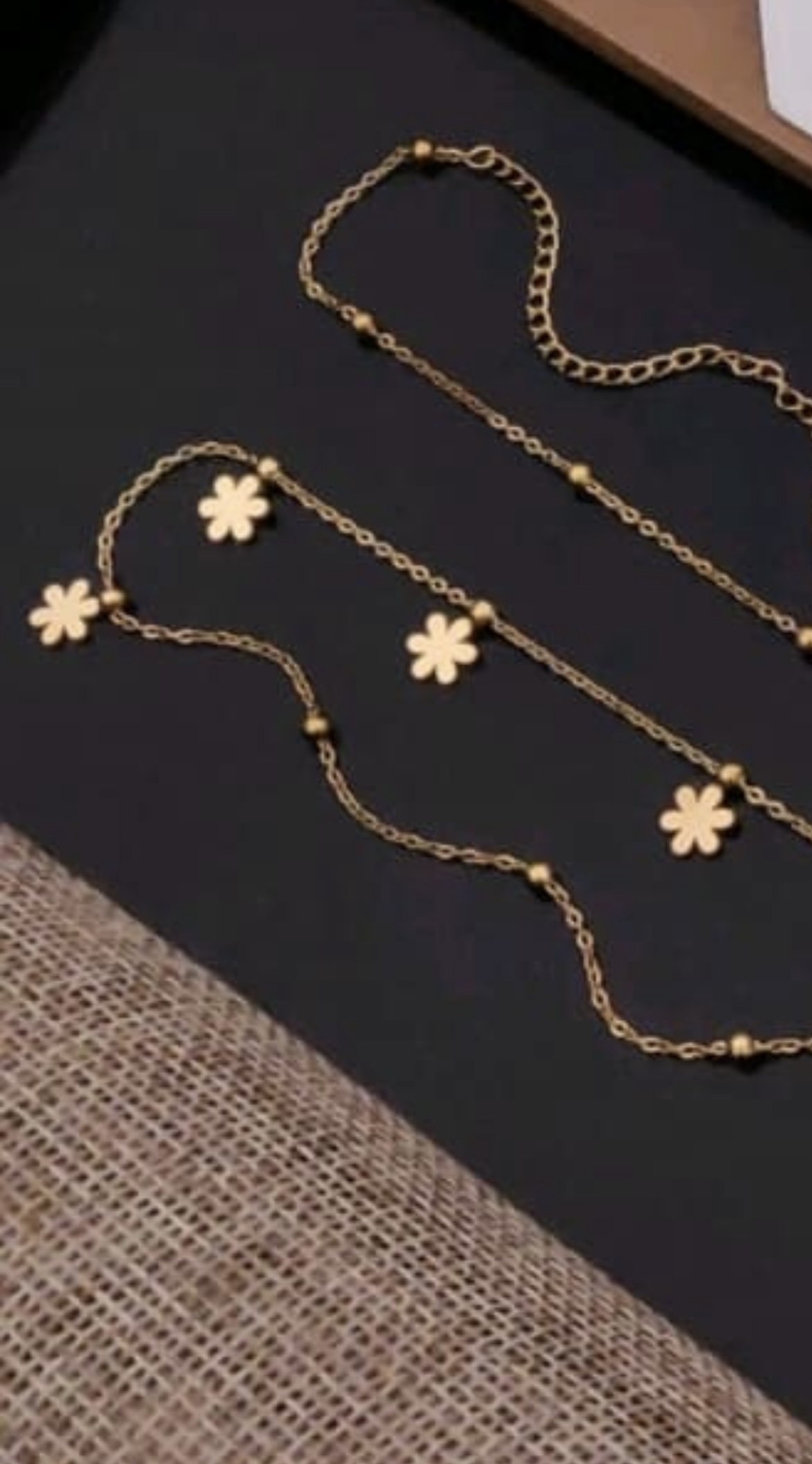 Flower charm waist chain