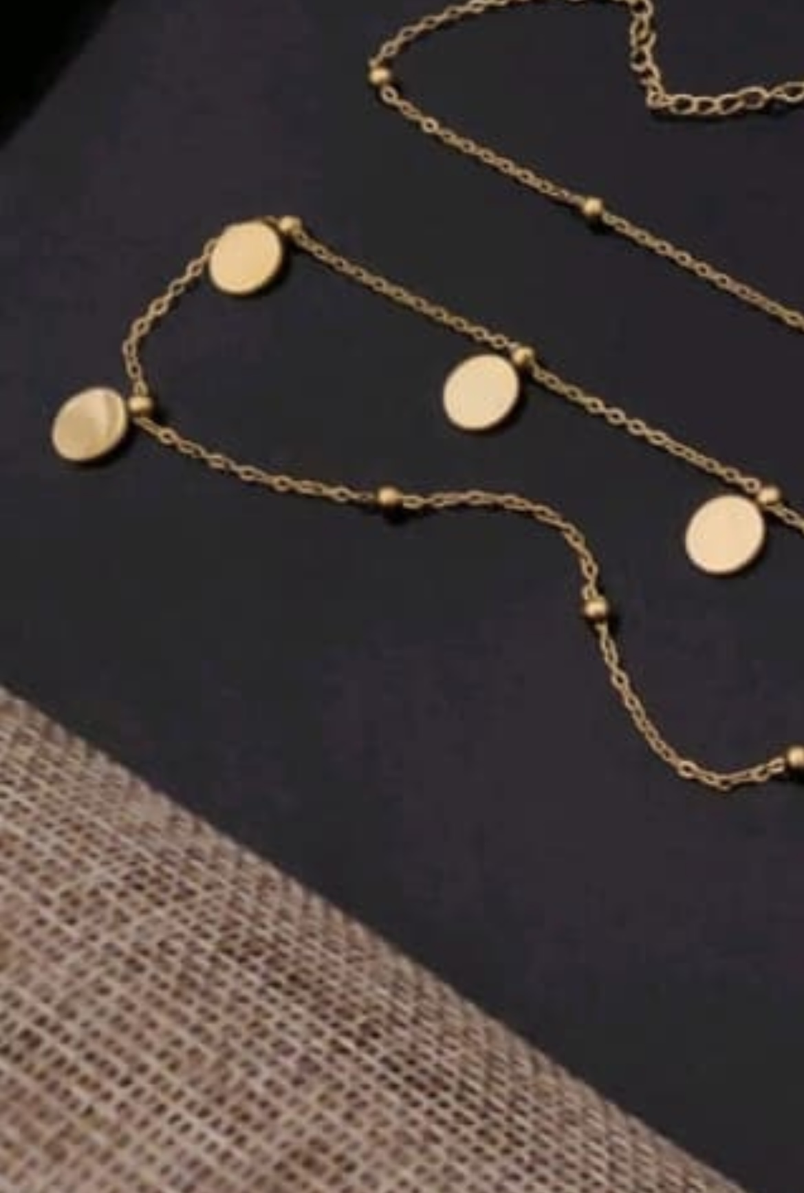 Coin charm waist chain