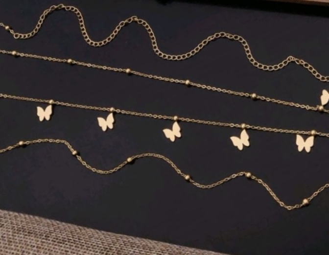 Butterfly charm waist chain