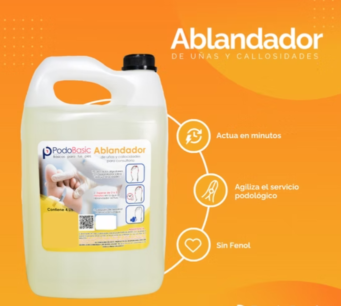 Ablandador de Uñas y Callosidades PodoBasic 4 litros