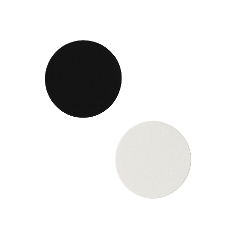 ROND BLANC / NOIR – 1,5 mm
