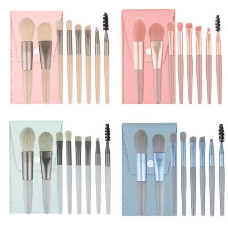Makeup Brush Set with Travel Pouch
