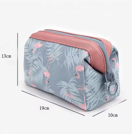 Flamingo Print Cosmetic Bag