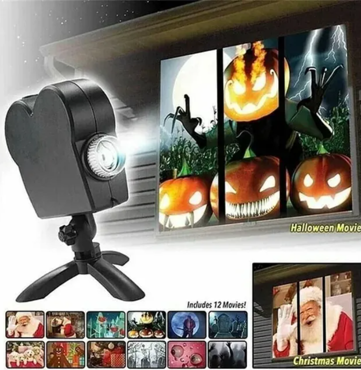 🔥Hot Sale 60% OFF💀 2025 New Upgrade Halloween/Christmas Holographic Projection