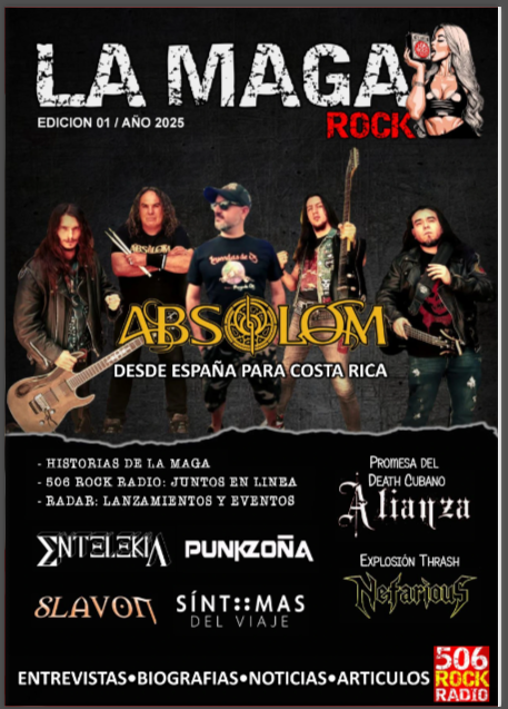 LA MAGA ROCK  #1 Jul-Ago 2025 - ₡2000 colones (aprox USD$4)