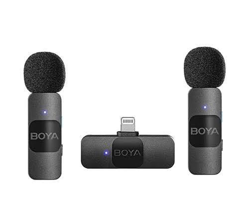 Boya BY V2 Dual Collar Wireless Microphone For iPhone Price in Islamabad
