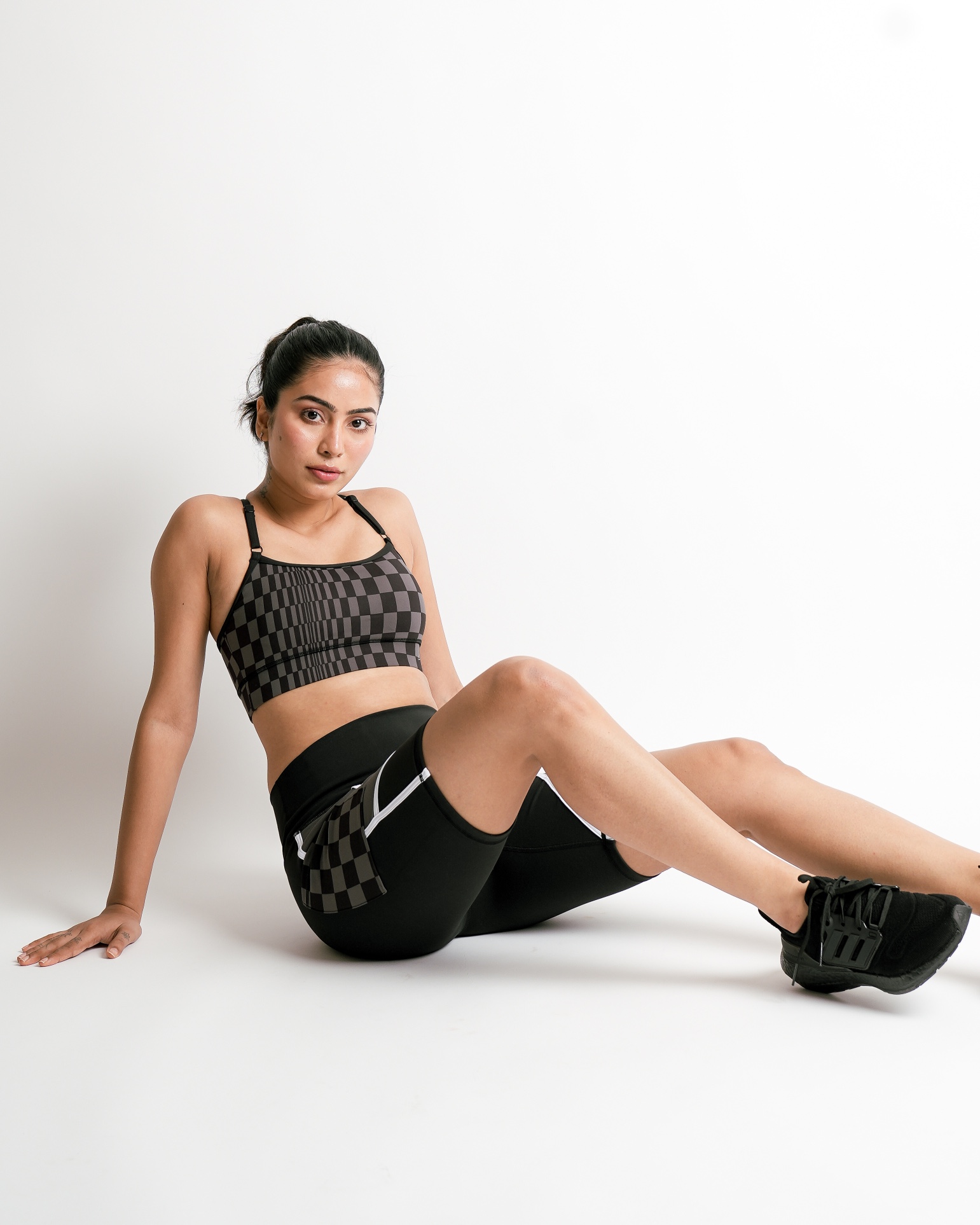 Checkered Sports Bra