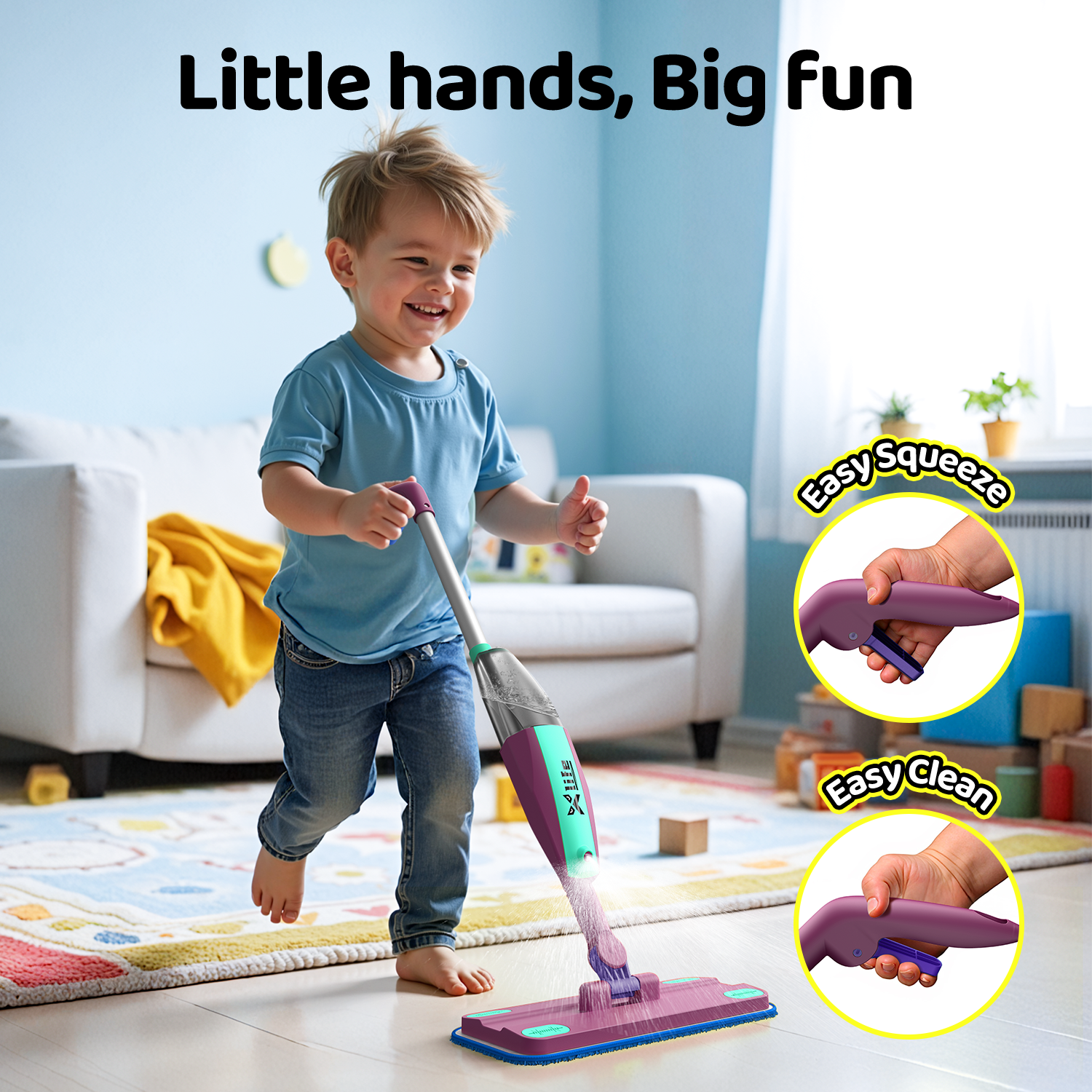 Xlife Toy Spray Mop for Kids