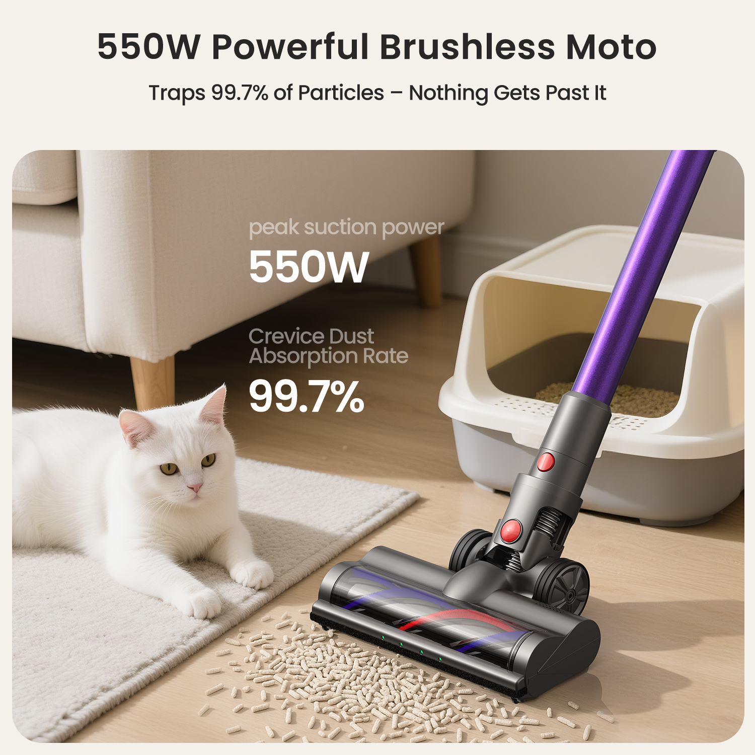 Xlife 550W Cordless Vacuum Cleaner