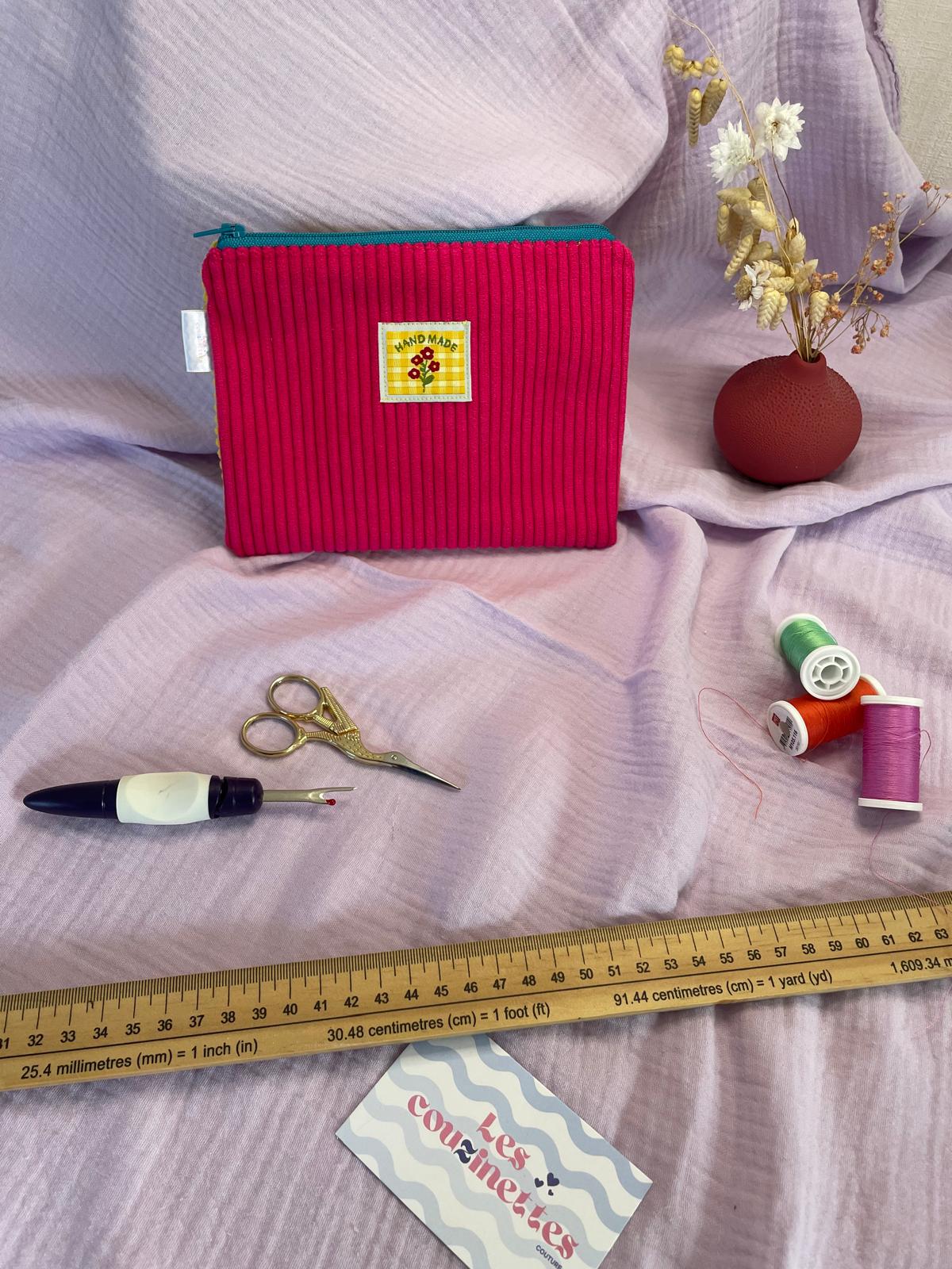 Pochette plate zippée Lina/Maloé