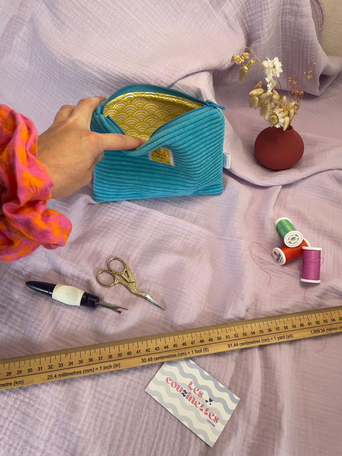 Pochette plate zippée Alma