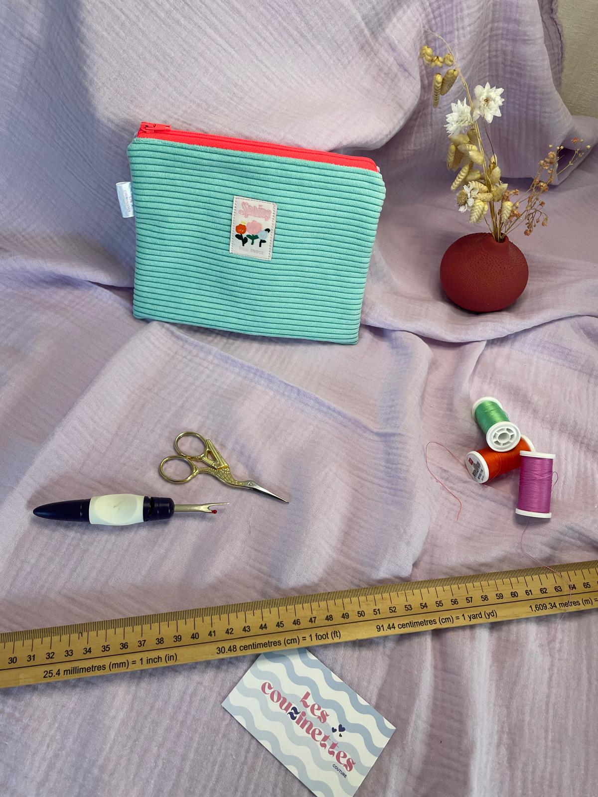 Pochette plate zippée Maé/Noélie