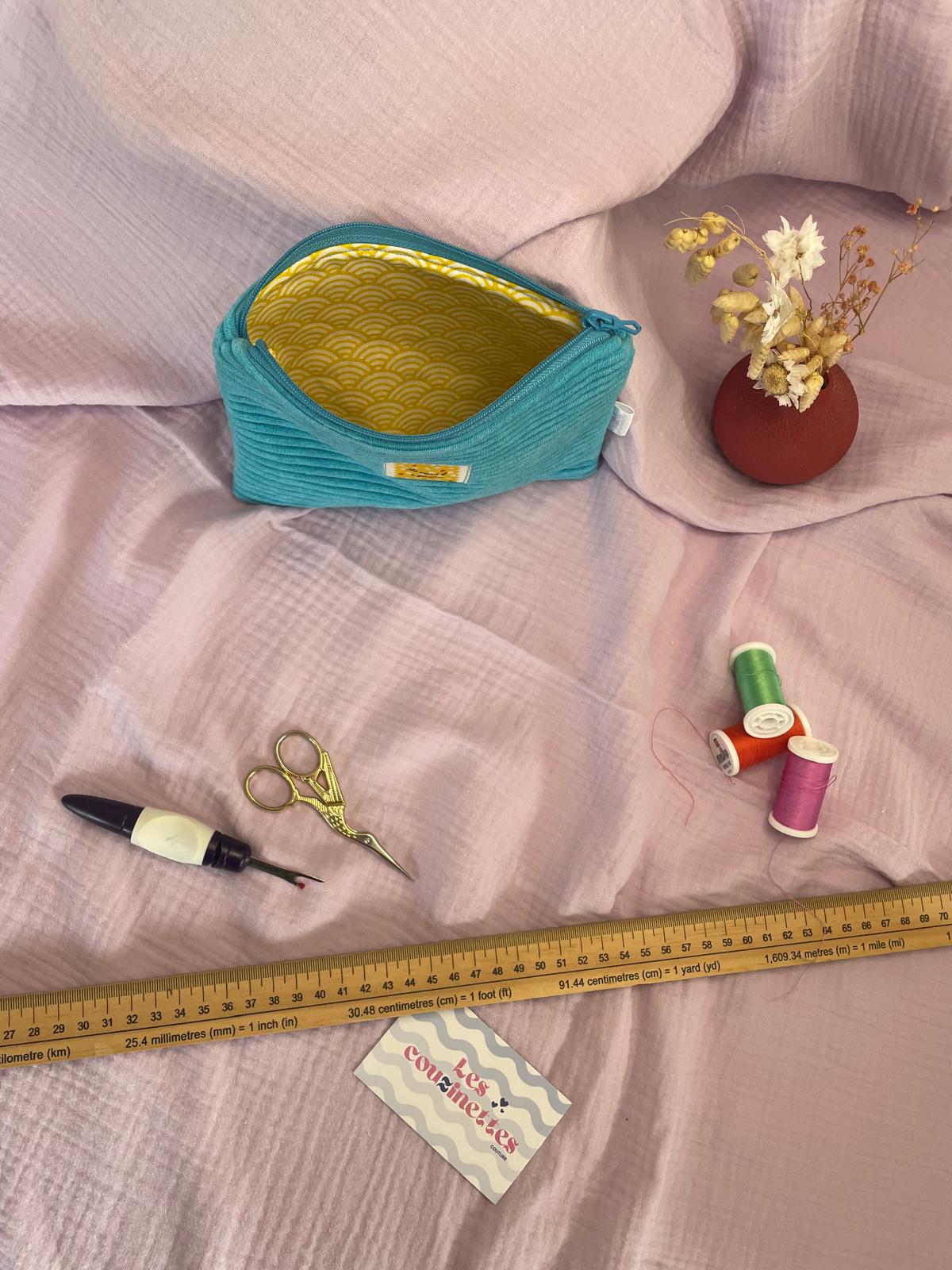 Pochette plate zippée Alma