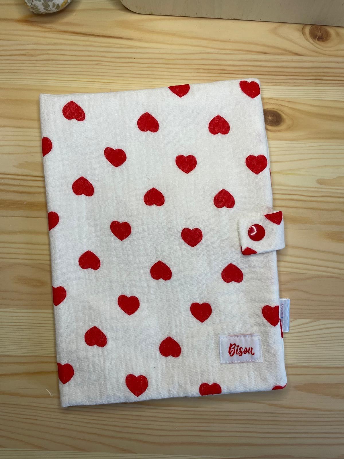 Protège carnet de santé Cœur-Cœur 