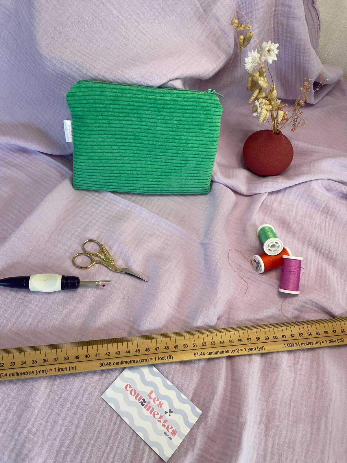 Pochette plate zippée Éden 