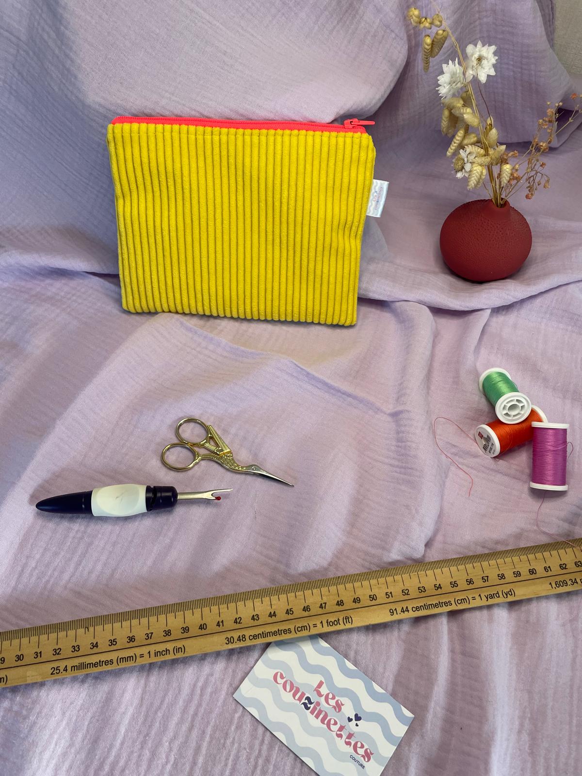 Pochette plate zippée Alma/Azélie