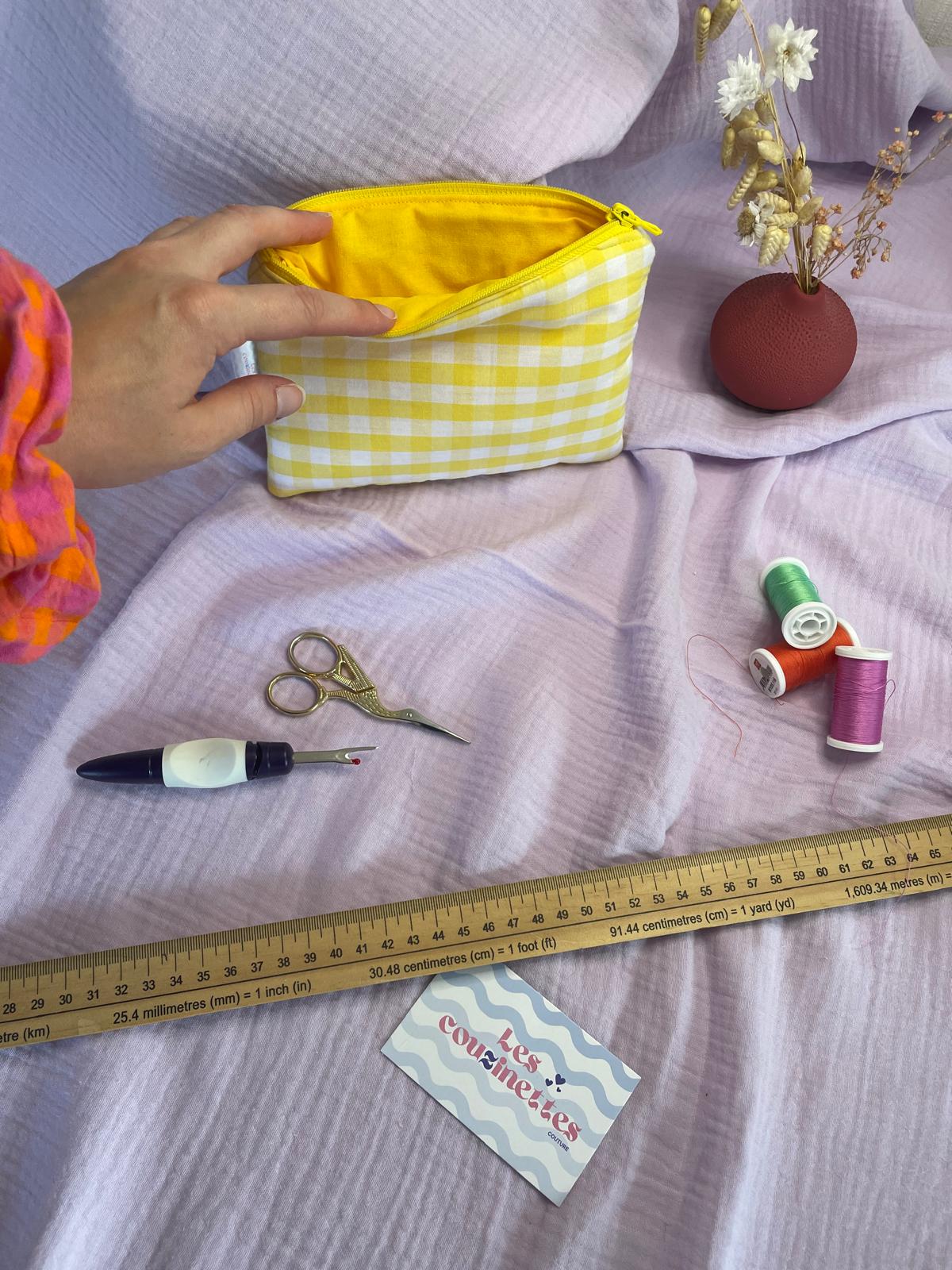 Pochette plate zippée Théa