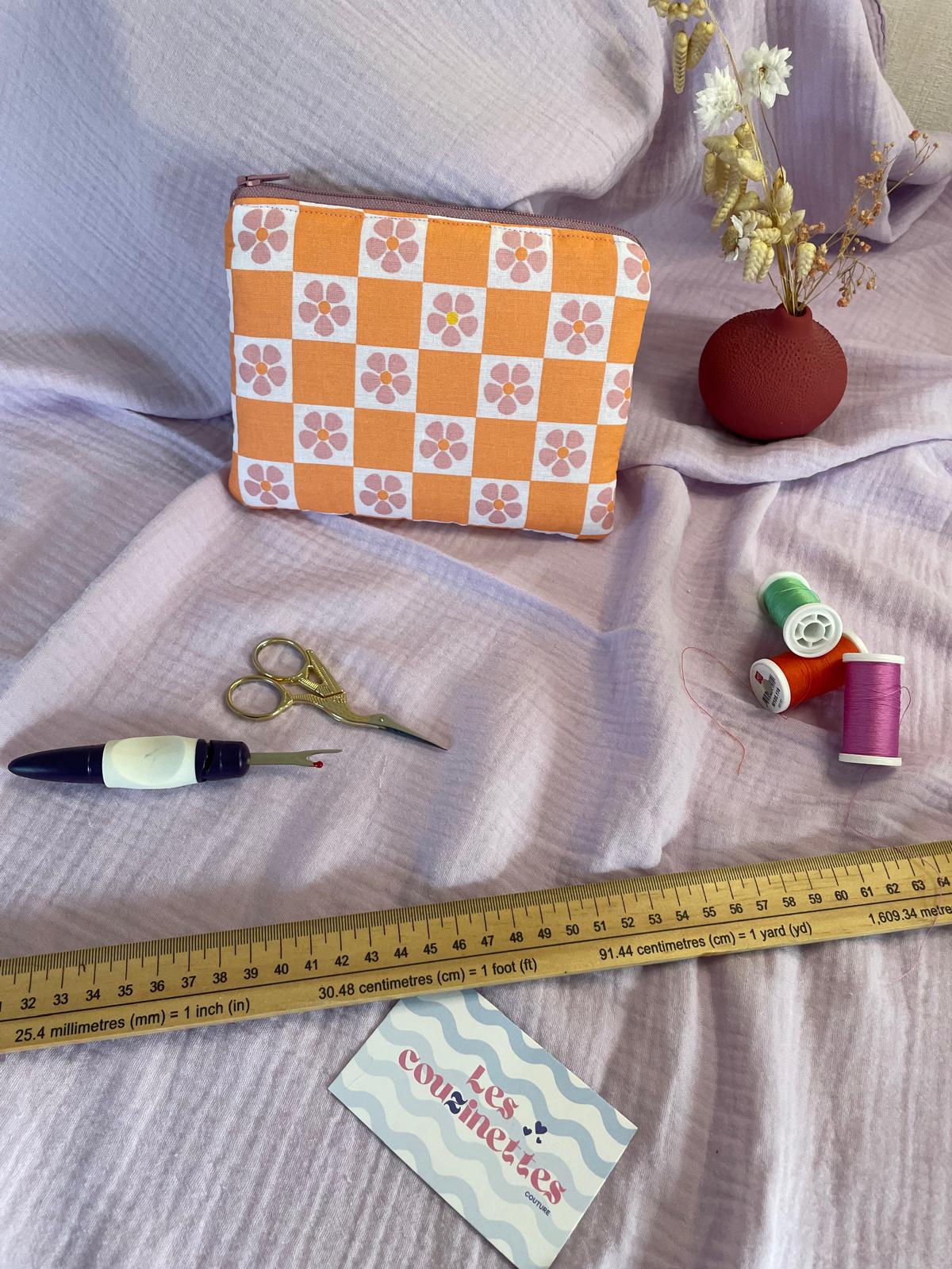 Pochette plate zippée Zoé