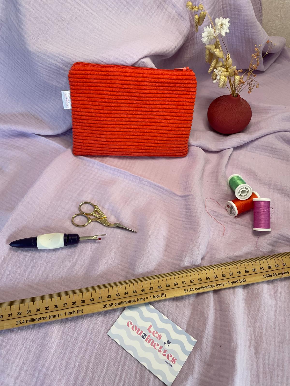 Pochette plate zippée Maloé