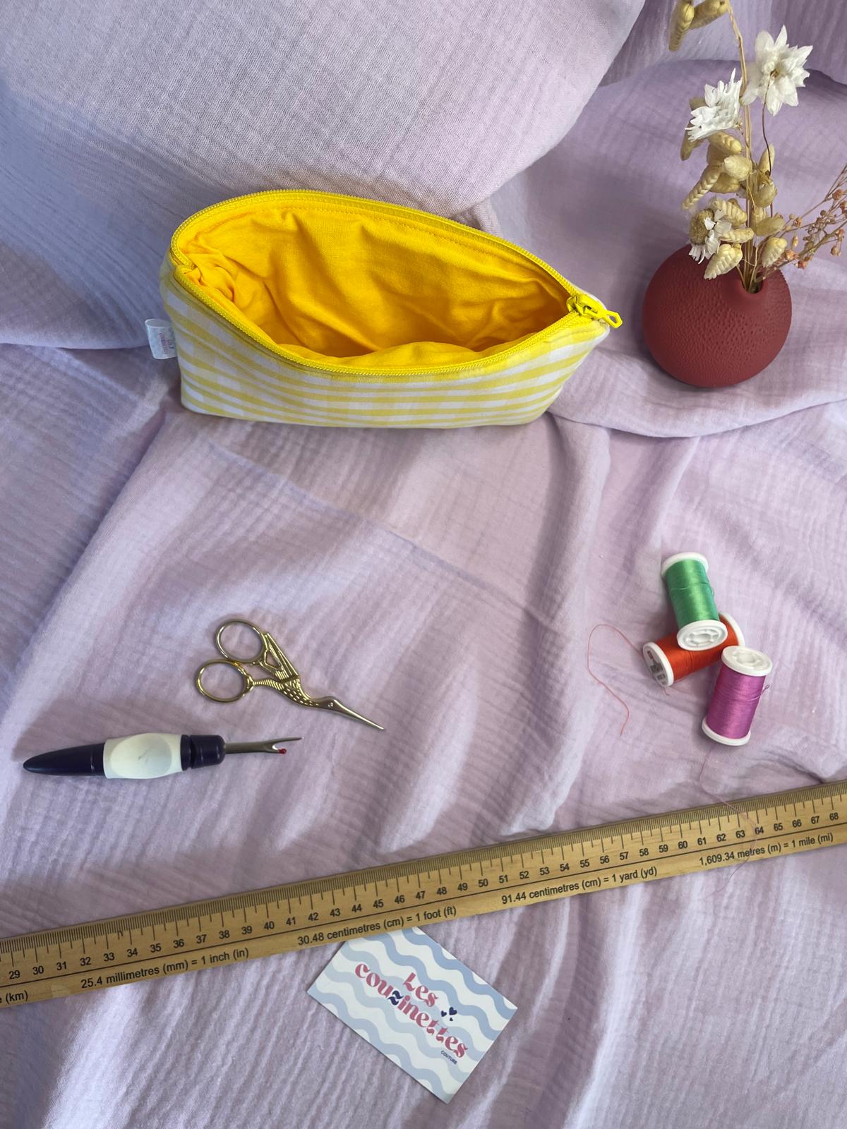 Pochette plate zippée Théa