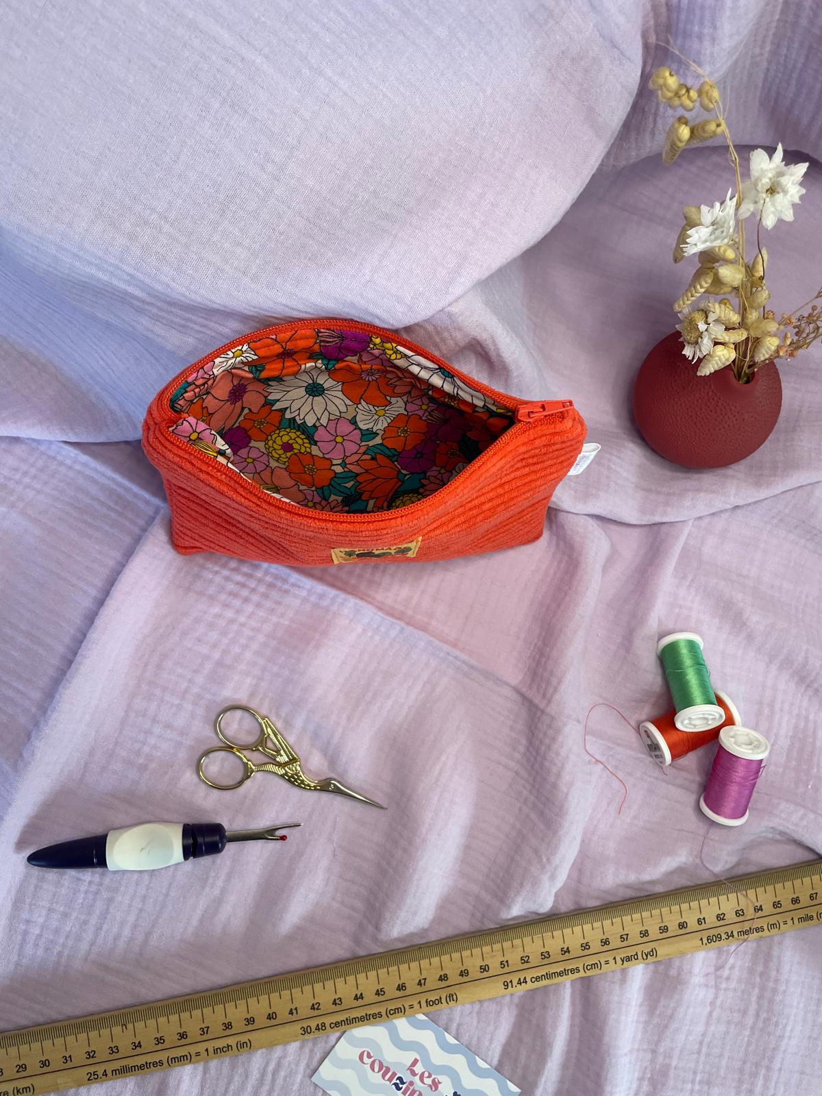 Pochette plate zippée Maloé